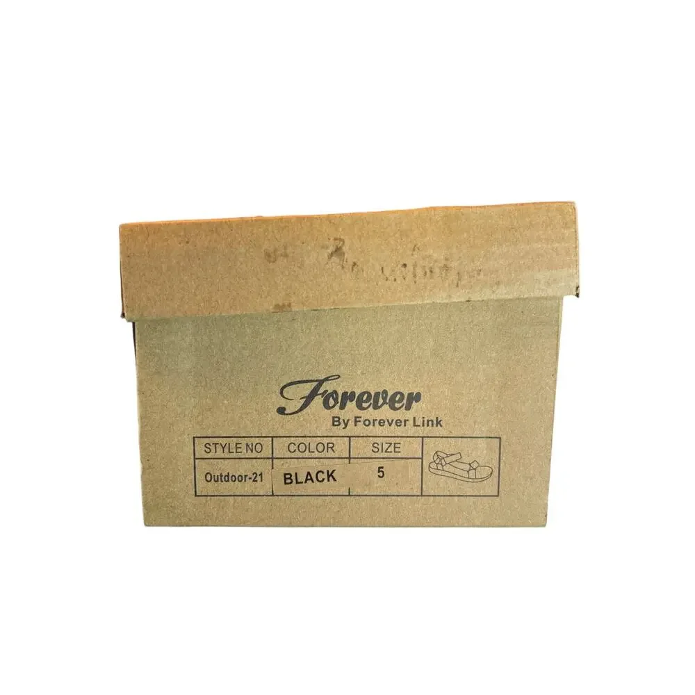 Forever Link Outdoor-21 Black Adjustable Sport Sandals Gorpcore New Box Size 5